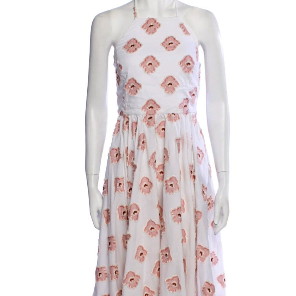 CAROLINE CONSTAS Floral Print Midi Length Dress, small